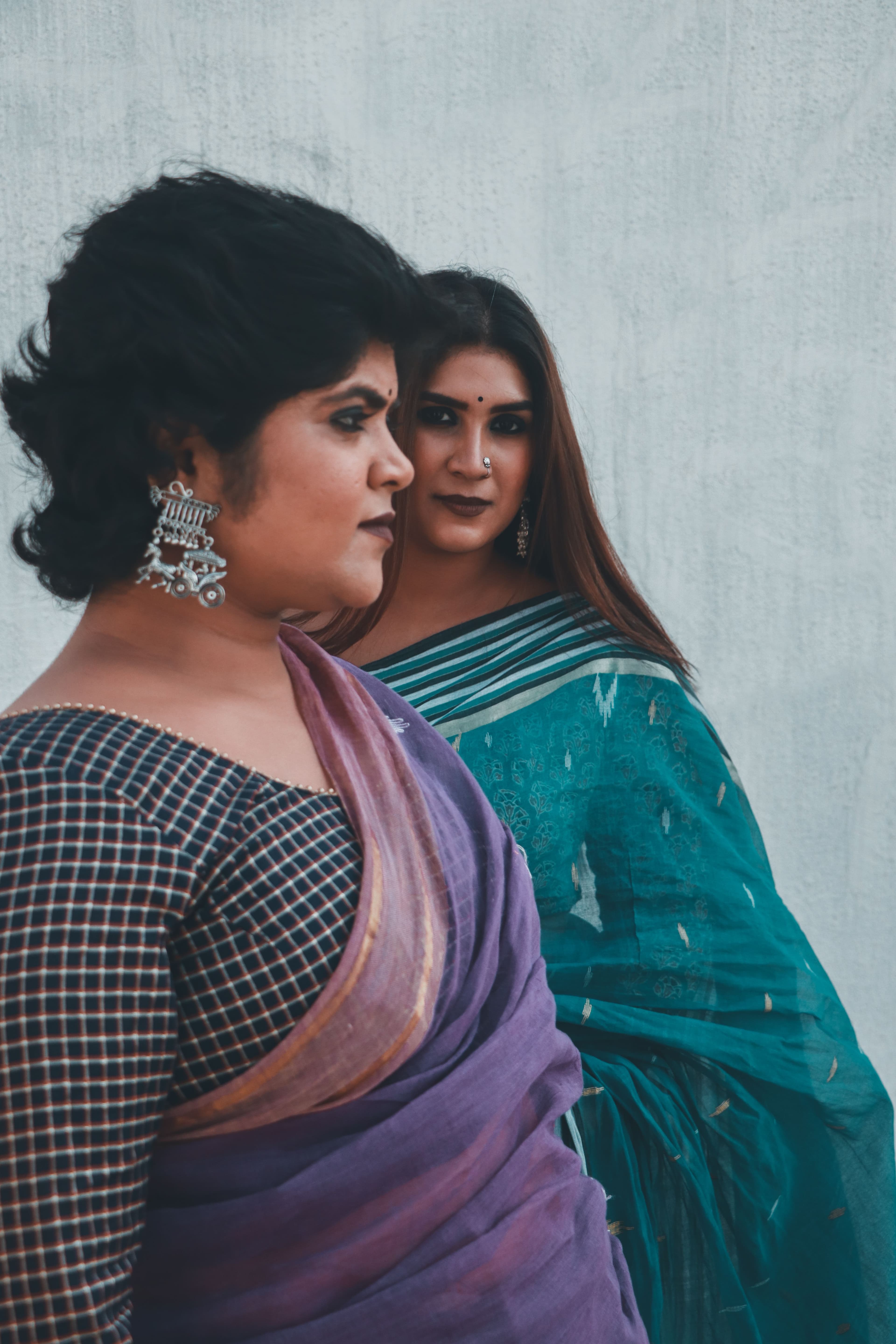 Party Wear Georgette Saree — Emerald Sequin